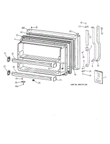 07 - Fresh Food Shelves parts for Ge Refrigerator GNE26GMDAES / from AppliancePartsPros.com