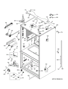 10 - Case Parts parts for Ge Refrigerator GFE29HGDAWW / from AppliancePartsPros.com