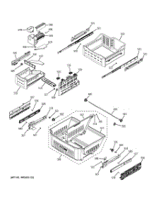 06 - Freezer Shelves parts for Ge Refrigerator GFE29HGDABB / from AppliancePartsPros.com