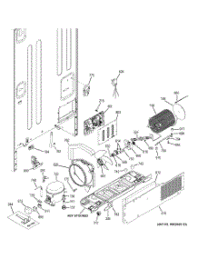 07 - Machine Compartment parts for Ge Refrigerator CFCP1NIZESS / from AppliancePartsPros.com