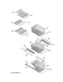 07 - Freezer Shelves parts for Ge Refrigerator CSCP5UGXDFSS / from AppliancePartsPros.com