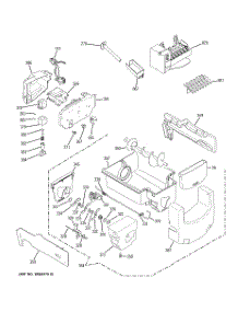 08 - Ice Maker & Dispenser parts for Ge Refrigerator CSHS6UGZESS / from AppliancePartsPros.com