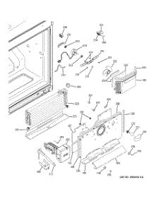02 - Freezer Section parts for Ge Refrigerator PFCS1NFCASS / from AppliancePartsPros.com