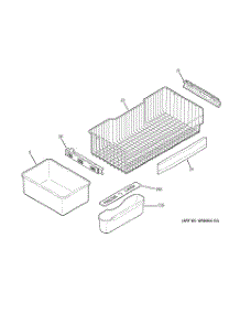 05 - Freezer Shelves parts for Ge Refrigerator CFCP1RKBDSS / from AppliancePartsPros.com