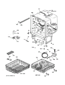 05 - Fresh Food Shelves parts for Ge Refrigerator GTH18ISDBRSS / from AppliancePartsPros.com