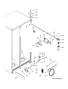 06 - Fresh Food Section parts for Ge Refrigerator GSF25JGDCBB / from AppliancePartsPros.com