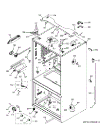 10 - Case Parts parts for Ge Refrigerator GFE27GGDAWW / from AppliancePartsPros.com