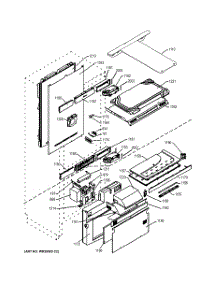 02 - Cabinet parts for Ge Refrigerator ZIC30GNZBII / from AppliancePartsPros.com