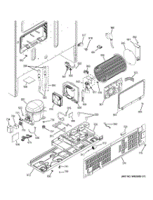 02 - Machine Compartment parts for Ge Refrigerator PFE27KSDASS / from AppliancePartsPros.com