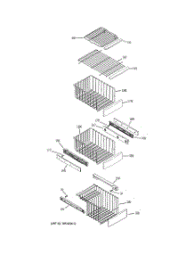 06 - Freezer Shelves parts for Ge Refrigerator GSE30VHBATWW / from AppliancePartsPros.com