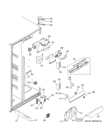 06 - Fresh Food Section parts for Ge Refrigerator GCE24KBBAFWW / from AppliancePartsPros.com