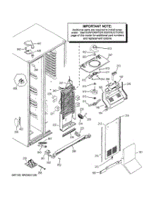 04 - Freezer Section parts for Ge Refrigerator GSE28VHBATWW / from AppliancePartsPros.com