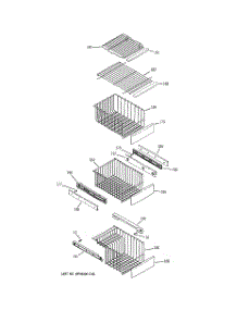 06 - Freezer Shelves parts for Ge Refrigerator GSA28VGBAFSS / from AppliancePartsPros.com