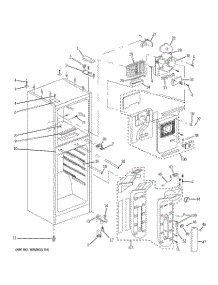 02 - Cabinet parts for Ge Refrigerator GTR12HBDWW / from AppliancePartsPros.com