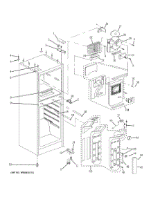 02 - Cabinet parts for Ge Refrigerator GTR10HADWW / from AppliancePartsPros.com