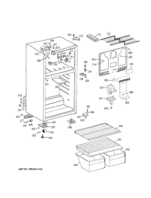 02 - Cabinet parts for Ge Refrigerator GTN18CBDCRWW / from AppliancePartsPros.com