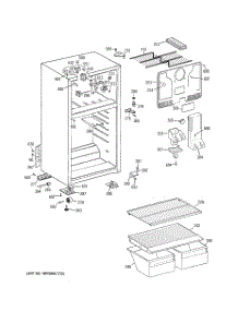 02 - Cabinet parts for Ge Refrigerator GTT18CBDCRWW / from AppliancePartsPros.com