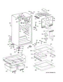 02 - Cabinet parts for Ge Refrigerator GTS18EBDJRBB / from AppliancePartsPros.com