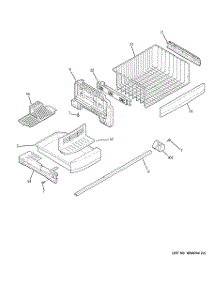 03 - Freezer Shelves parts for Ge Refrigerator PFCU1NJZHDSS / from AppliancePartsPros.com