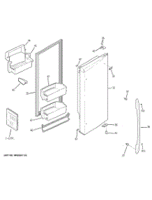 03 - Right Side Door parts for Ge Refrigerator PGCS1RKZHSS / from AppliancePartsPros.com