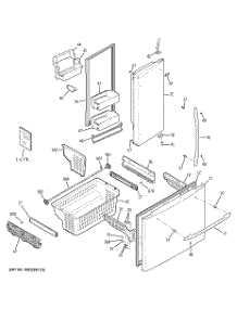 02 - Doors & Bins parts for Ge Refrigerator PFQS5RKBDSS / from AppliancePartsPros.com