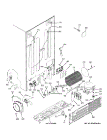 03 - Sealed System & Mother Board parts for Ge Refrigerator RCE25RGBBFKB / from AppliancePartsPros.com