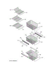 08 - Freezer Shelves parts for Ge Refrigerator RCE25RGBBFKB / from AppliancePartsPros.com