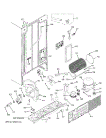 08 - Sealed System & Mother Board parts for Ge Refrigerator GSS20GEWRBB / from AppliancePartsPros.com