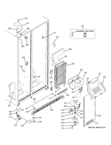 03 - Freezer Section parts for Ge Refrigerator GSF25IGZCWW / from AppliancePartsPros.com