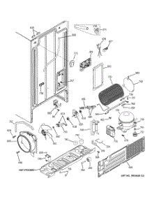 08 - Sealed System & Mother Board parts for Ge Refrigerator GSF25IGZCWW / from AppliancePartsPros.com