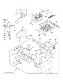 05 - Ice Maker & Dispenser parts for Ge Refrigerator GSQ25JSBBSS / from AppliancePartsPros.com