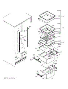 07 - Fresh Food Shelves parts for Ge Refrigerator GSE22KEBCFSS / from AppliancePartsPros.com