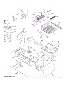 05 - Ice Maker & Dispenser parts for Ge Refrigerator GSH25JFXPWW / from AppliancePartsPros.com