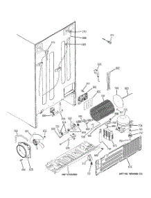 09 - Sealed System & Mother Board parts for Ge Refrigerator GIU21XGYDFKB / from AppliancePartsPros.com