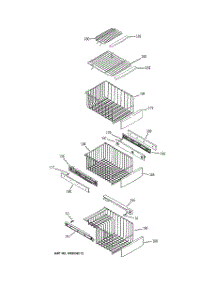 06 - Freezer Shelves parts for Ge Refrigerator PCE23NGTMFBB / from AppliancePartsPros.com