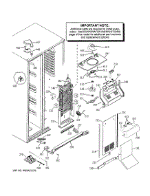 04 - Freezer Section parts for Ge Refrigerator PSDF3YGXGFWW / from AppliancePartsPros.com
