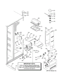 08 - Fresh Food Section parts for Ge Refrigerator PSDF3YGXGFWW / from AppliancePartsPros.com