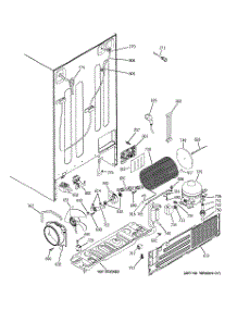 02 - Sealed System & Mother Board parts for Ge Refrigerator PCE23VGXGFSS / from AppliancePartsPros.com