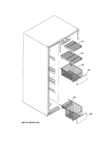 05 - Freezer Shelves parts for Ge Refrigerator GCE23LGYDFWW / from AppliancePartsPros.com