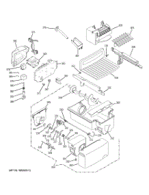 06 - Ice Maker & Dispenser parts for Ge Refrigerator GCU21XGYDFLS / from AppliancePartsPros.com