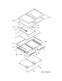 05 - Fresh Food Shelves parts for Ge Refrigerator GFSL2KEYHLS / from AppliancePartsPros.com