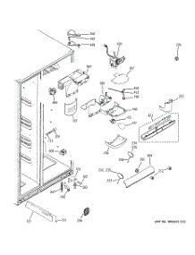 06 - Fresh Food Section parts for Ge Refrigerator GCE23LBYDFBB / from AppliancePartsPros.com
