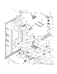 08 - Fresh Food Section parts for Ge Refrigerator PCG23NGMHFWW / from AppliancePartsPros.com