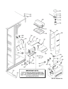 08 - Fresh Food Section parts for Ge Refrigerator PSQS6YGYCDSS / from AppliancePartsPros.com
