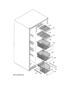 06 - Freezer Shelves parts for Ge Refrigerator PSK25TGXICCC / from AppliancePartsPros.com