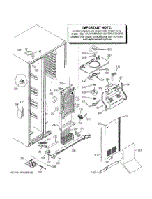 04 - Freezer Section parts for Ge Refrigerator RCE25RGBBFWW / from AppliancePartsPros.com