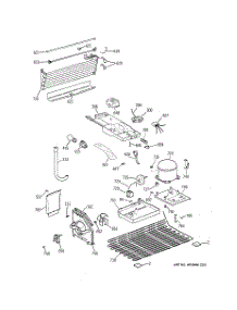 03 - Unit Parts parts for Ge Refrigerator GTJ18CBD4RSA / from AppliancePartsPros.com