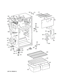 02 - Cabinet parts for Ge Refrigerator GTS18CCDHLWW / from AppliancePartsPros.com