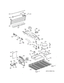 03 - Unit Parts parts for Ge Refrigerator GTE16CBCBRWW / from AppliancePartsPros.com