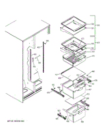 07 - Fresh Food Shelves parts for Ge Refrigerator GSH25ISXPSS / from AppliancePartsPros.com